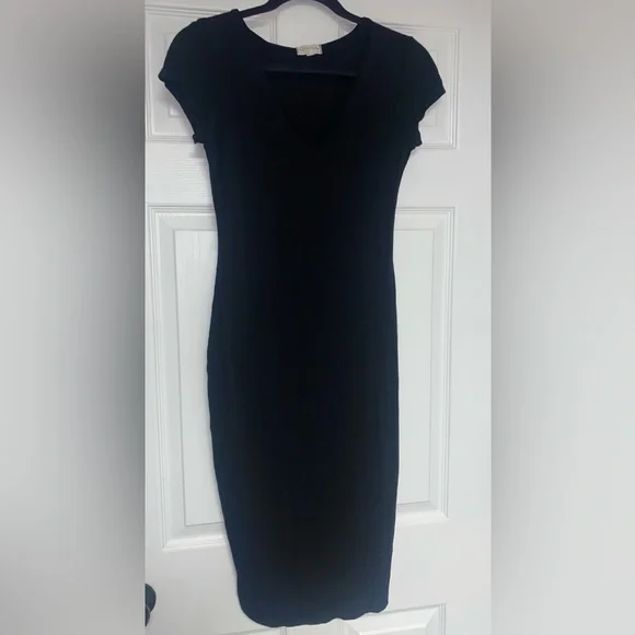 See You Monday | Dresses | Lbd Classic Little Black Midi Dress Low Scoop  Neck | Poshmark